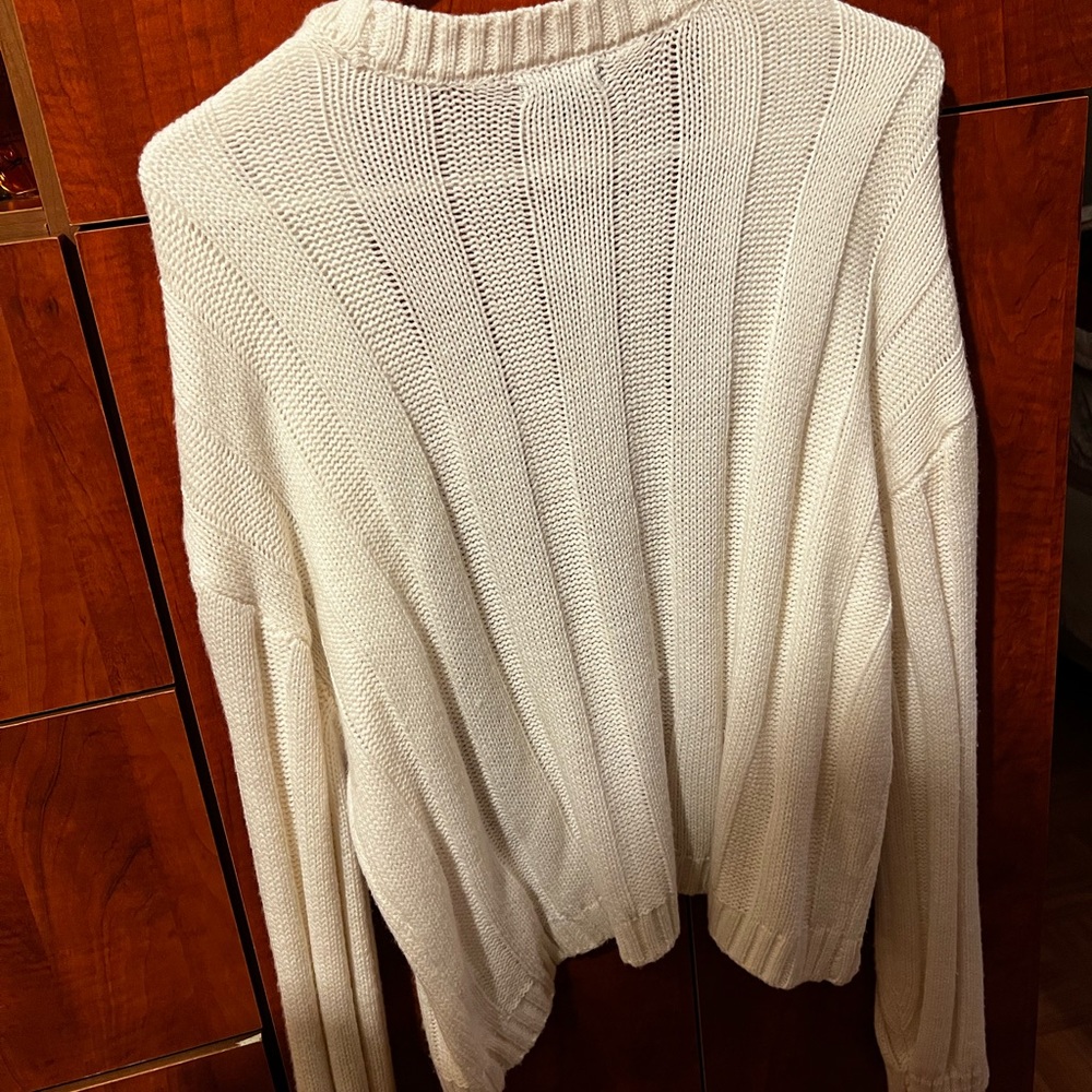 White cardigan size medium